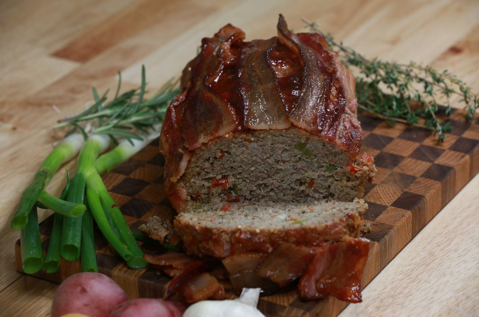 Four-Meat BBQ Meatloaf (Gluten Free)